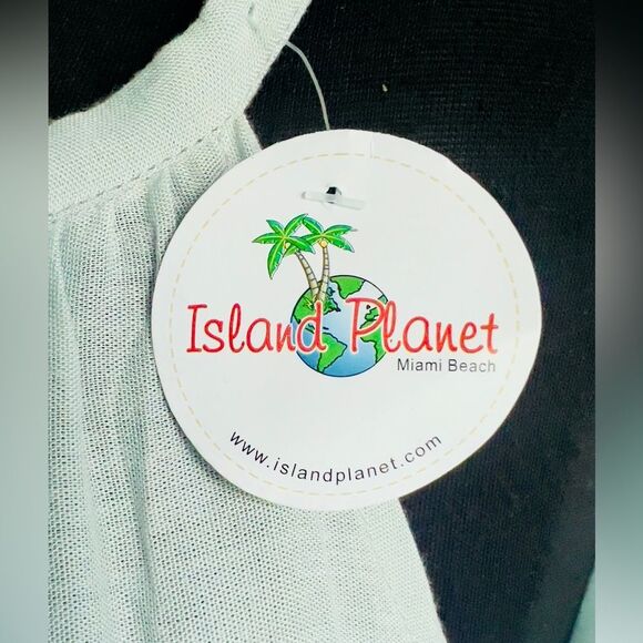 Island Planet Sea Foam Green Adjustable Cami Style Maxi Sundress/Cover Up | OS - Picture 4 of 7